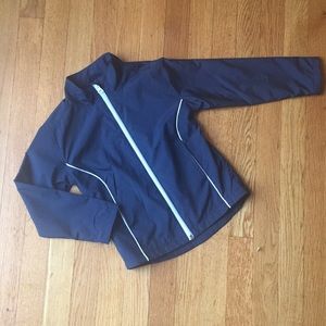 Lands End Navy rain coat